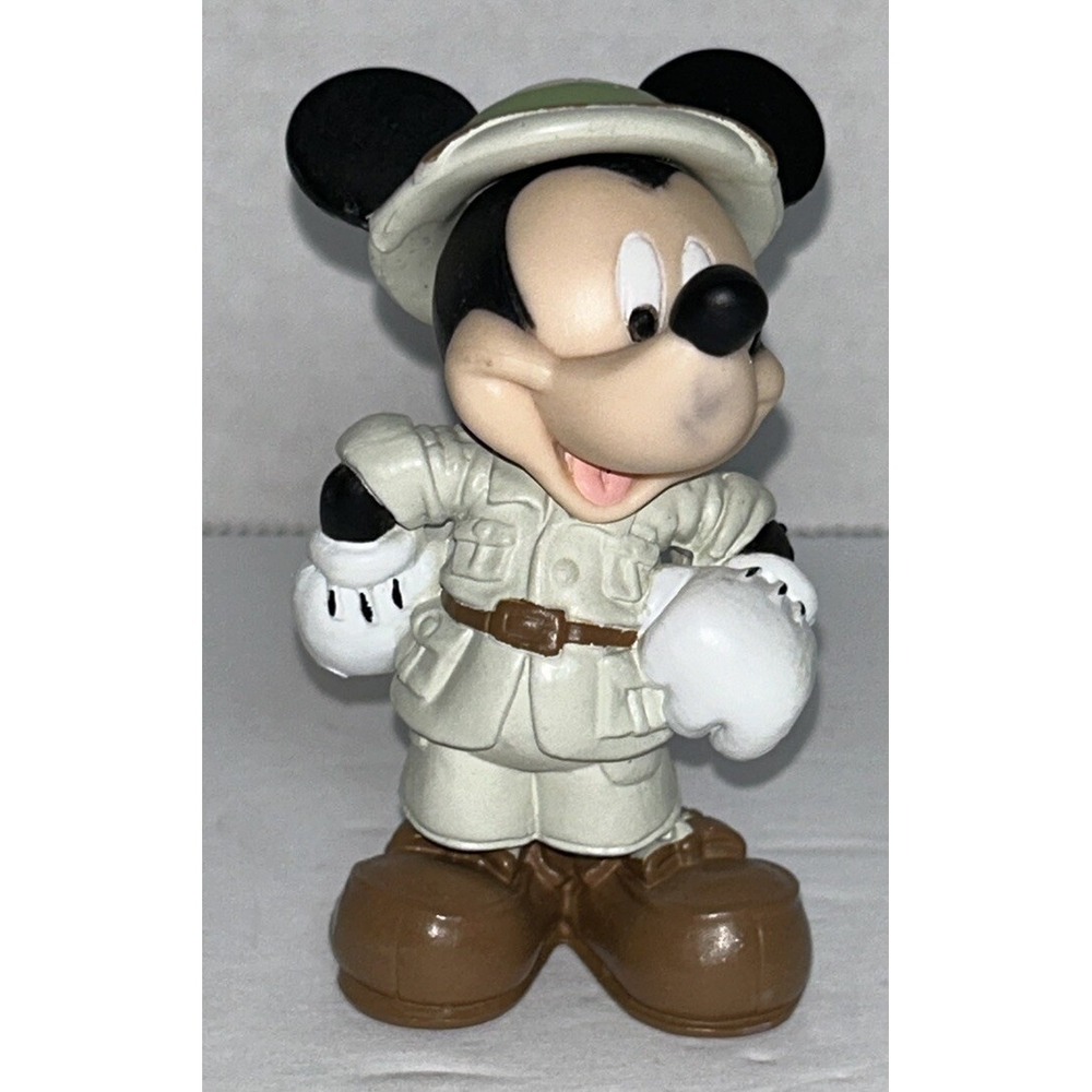 Disney Jungle‎ Safari Explorer Mickey Mouse 3" PVC Figure Toy Play Set